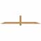Ekena Millwork Eugene Smooth Timber Gable Bracket, Western Red Cedar, 72"W x 15"H x 1 1/2"D x 3 1/2"F, 5/12 Pitch GBW072X15X0204EUG00SWR - alternate 1